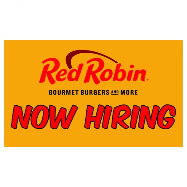 VINYL 3x5 Now Hiring Red Robin now hiring
