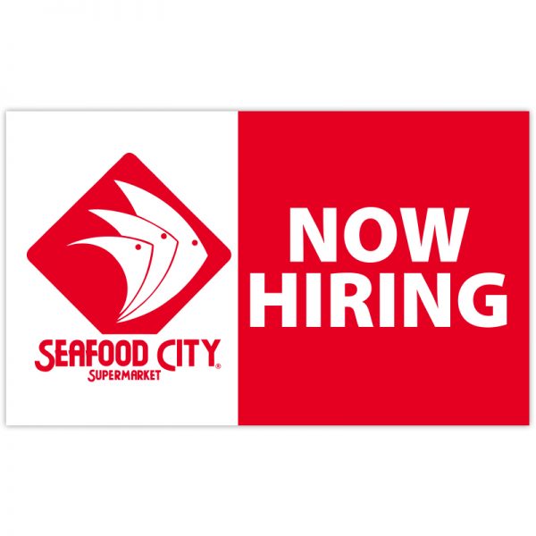 VINYL 3x5 Now Hiring Seafood City now hiring