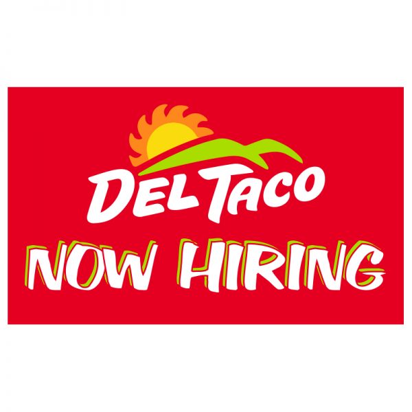 VINYL 3x5 del taco now hiring