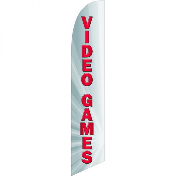 Video Games Feather Flag