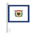 West Virginia Window Clip-on Flag