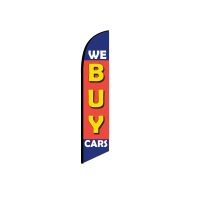 We Buy Cars Feather Flag