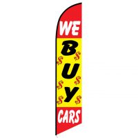 We Buy Cars feather flag