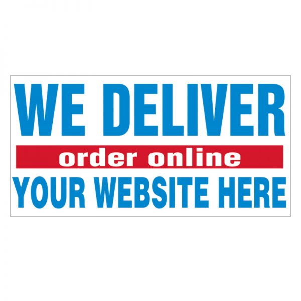 We Deliver Order Online Vinyl