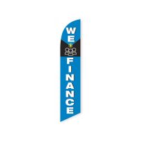 We Finance (Blue and Black) Feather Flag