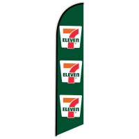 7- Eleven Feather Flag Green