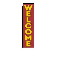 Welcome Rectangle Flag Banner