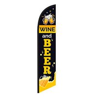 Wine and Beer Feather Flag
