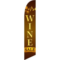 Wine Sale Feather Flag Kit with Ground Stake