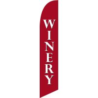 Winery Feather Flag Kit with Ground Stake Kit with Ground Stake