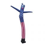 American Flag USA Inflatable Tube Man 20ft | Air Powered Wind Dancer