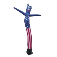 American Flag USA Inflatable Tube Man 20ft | Air Powered Wind Dancer