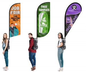 Backpack Flags Outdoor Indoor Advertising Banner Flags