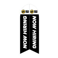 Buffalo Wild Wings Now Hiring Feather Flag with Ground Spike