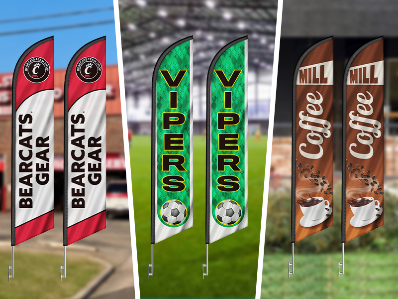Buy one get one 50 percent off custom feather flags promotion