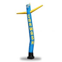 Car Wash Blue Inflatable Tube Man, Blue and Yellow