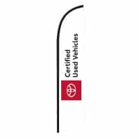 Certified Used Vehicles Toyota feather flag