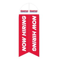 Costco Now Hiring Feather Flag with Ground Spike