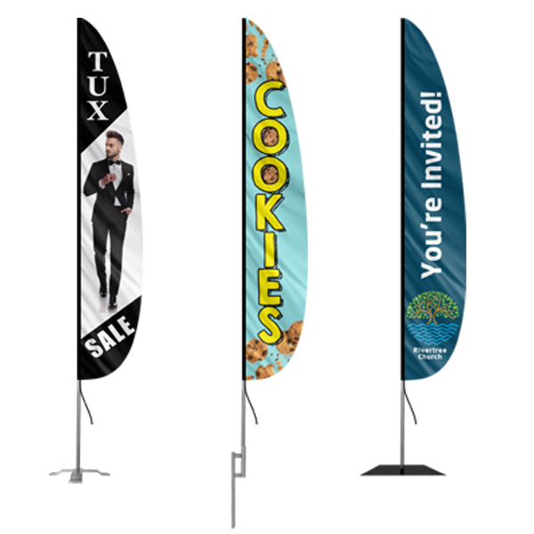 Belly Flag Banners | Outdoor Advertising | Feather Flag Nation