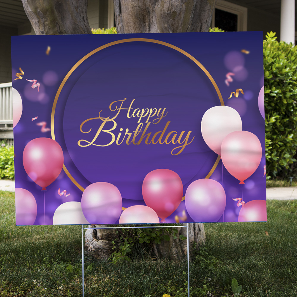 custom yard sign happy birthday