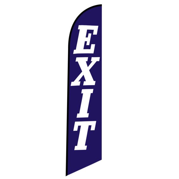 exit blue feather flag (2)