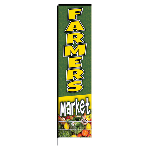 farmer's market rectangle flag-10186
