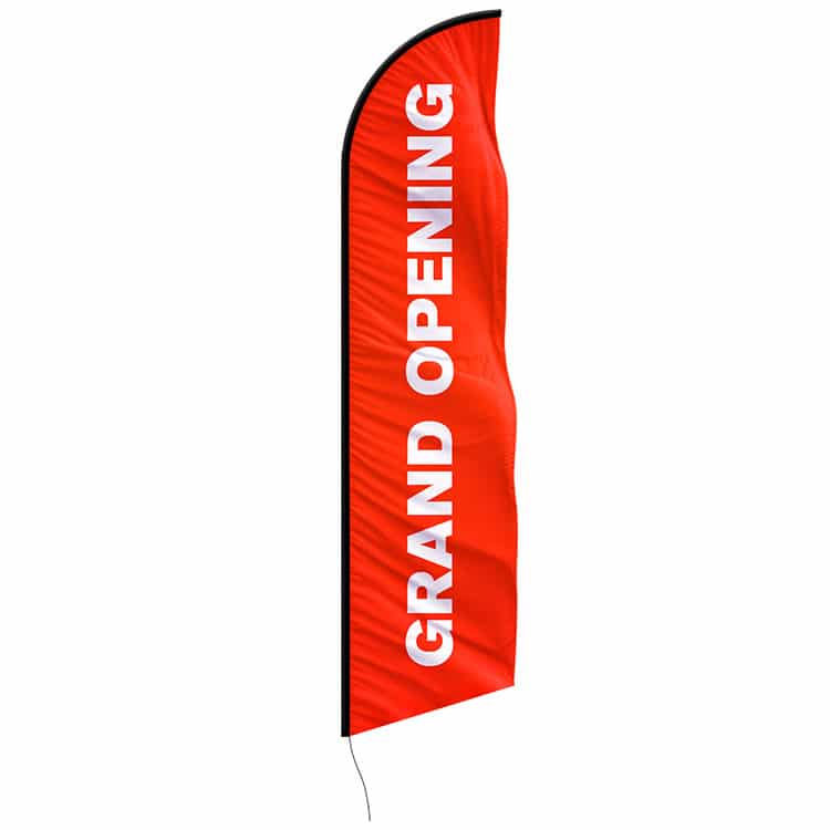 12ft Double Sided Take Out Feather Flag for Restaurants & Cafes