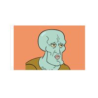 Handsome Squidward Meme 3×5 Flag