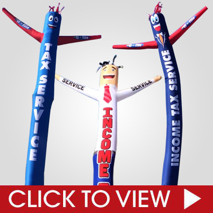 Income Tax Service Inflatable Tube Men air powered dancers