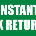Instant Tax Returns Sign Banner 4X8
