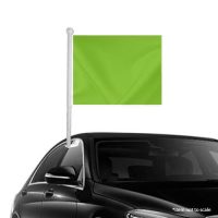 Solid Light Green Window Clip-on Flag