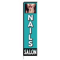 Nails Salon Rectangle Flag
