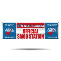 Official Licensed STAR Smog Station Vinyl Banner