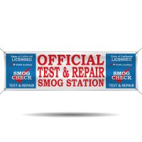 Official STAR Certified Test and Repair Smog Station Vinyl Banner