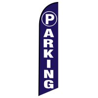 Parking feather flag Blue