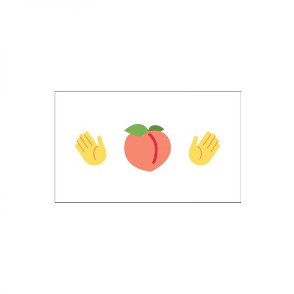 peach hands emoji meme