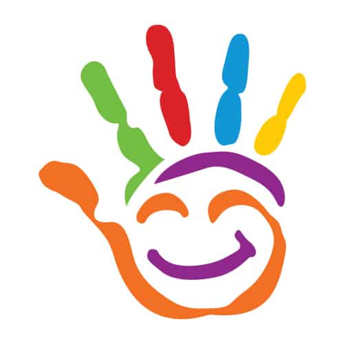 rainbow hand logo