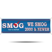 Smog Test and Repair for 2000 and Newer Vehicles Vinyl Banner