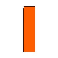 Orange Rectangle Flag