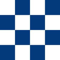 Solid Blue and White Checkers 3x5 Flag