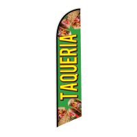 Taqueria Green Feather Flag