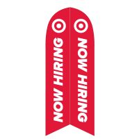 Target Now Hiring Feather Flag with Ground Spike