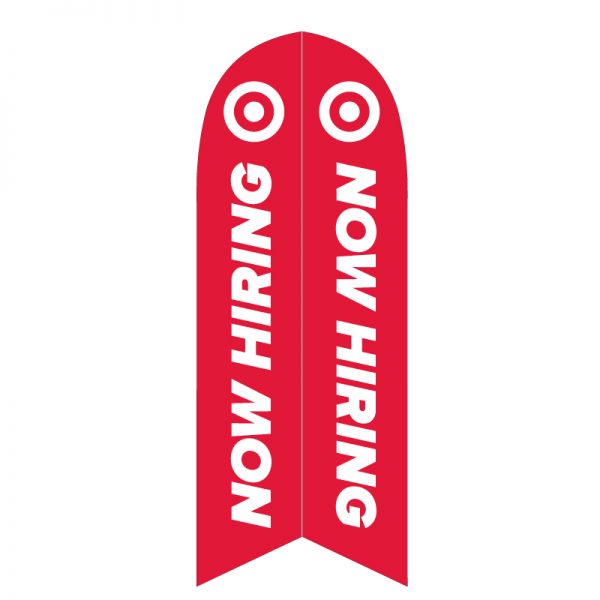 target-now-hiring-feather-flag-outdoor-business-advertising