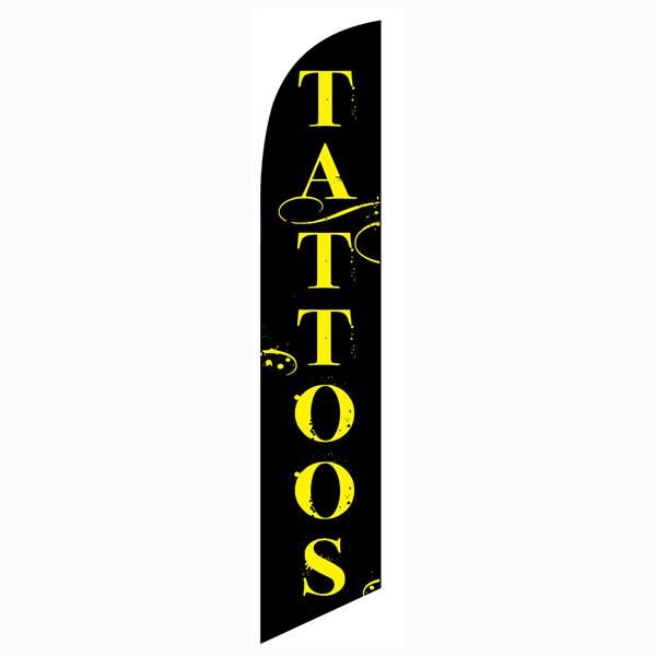 Our most popular outdoor advertising Tattoos feather flag