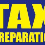 Tax Preparation Sign Banner 4X8
