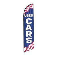Used Cars (Patriotic Wave) Feather Flag