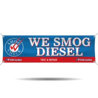 We Smog Diesel Vehicles Vinyl Banner