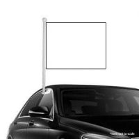 Solid White Window Clip-on Flag