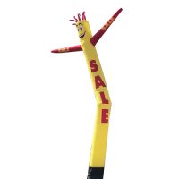 Yellow Sale Inflatable Tube Man – 18ft air powered dancer for outdoors